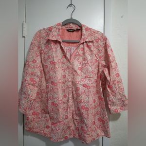 Eddie Bauer 3/4 Sleeve Blouse Size XXL